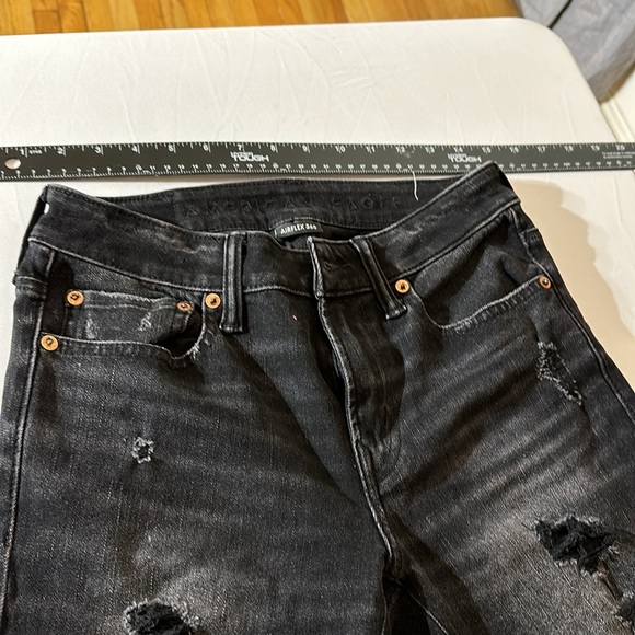 AMERICAN EAGLE OUTFITTERS bundle of 3 Size 28 x 30 Black Mid to high rise - Picture 4 of 14